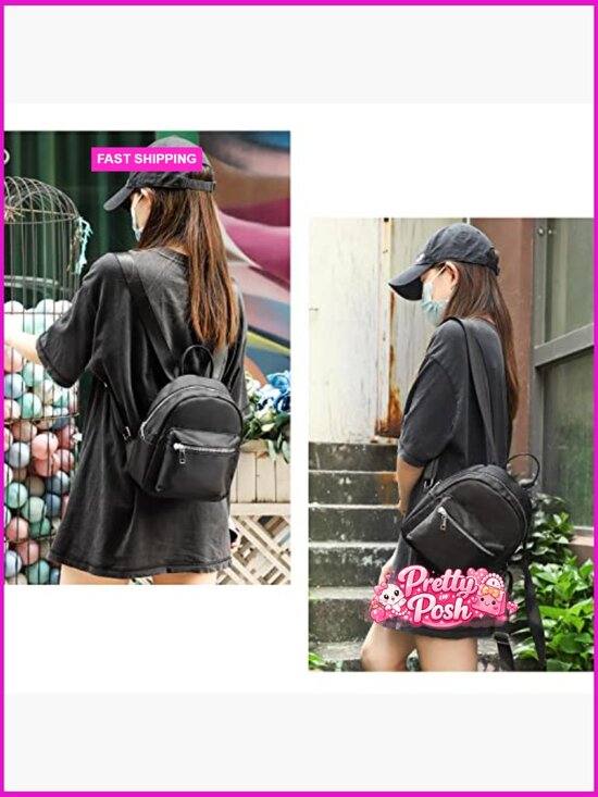 Mini Backpack Purse for Women - Waterproof, Lightweight Shoulder Bag Travel main image 6